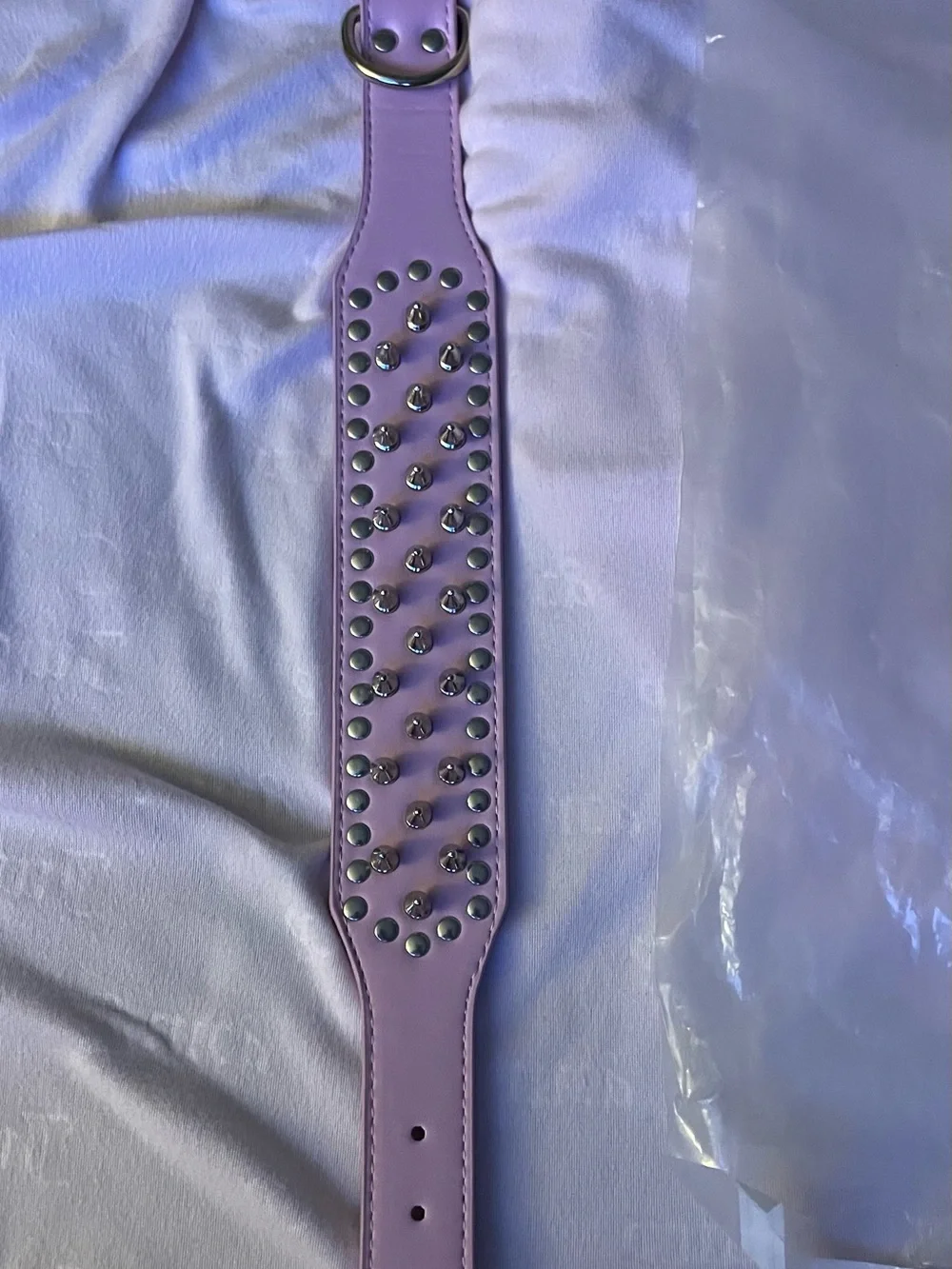 Pink Spiked Studded Pet/human Collar Small Cat Dog Adjustable 20in L NWT
